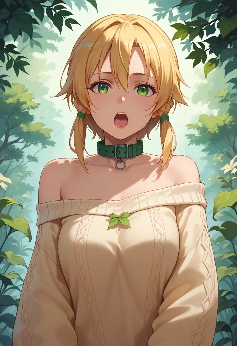 sword_art_online,leafa,sweater,off-shoulder,collar  - 