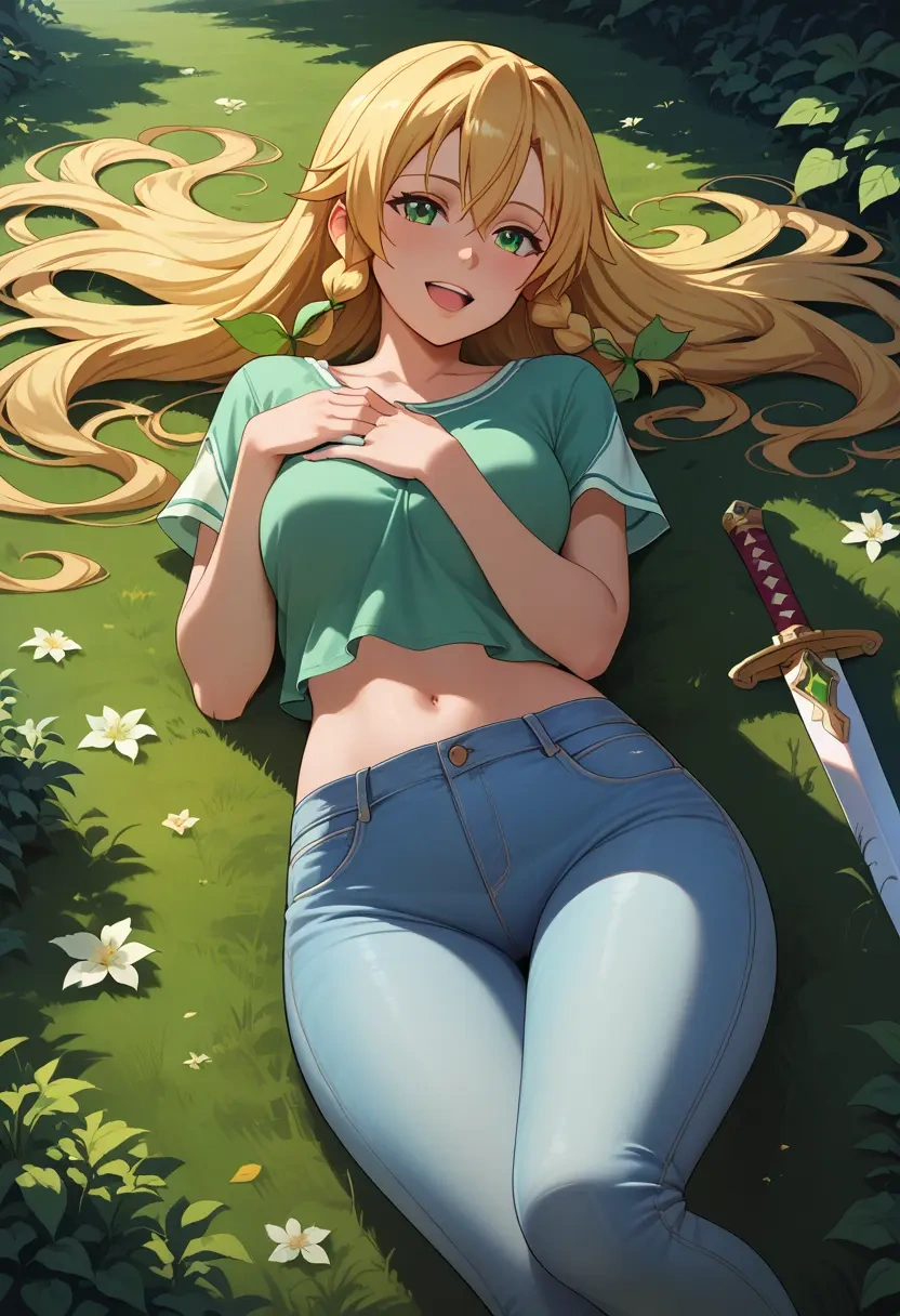 sword_art_online,leafa,crop top  - 