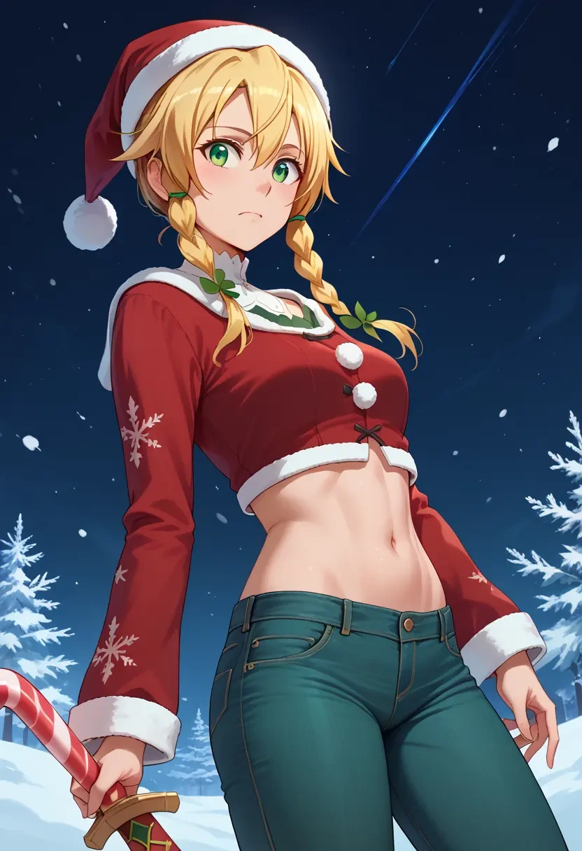 sword_art_online,leafa,Christmas  - 