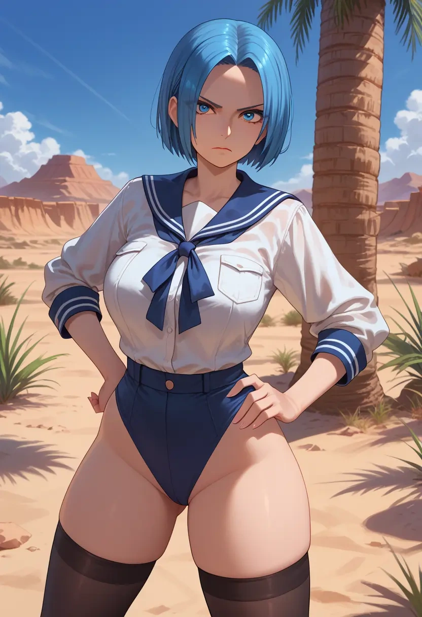 the_king_of_fighters,leona_heidern,jk uniform, stockings  - 