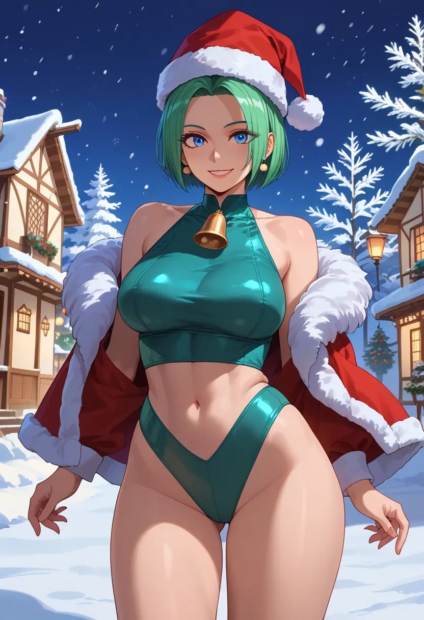 the_king_of_fighters,leona_heidern,Christmas,dress  - 