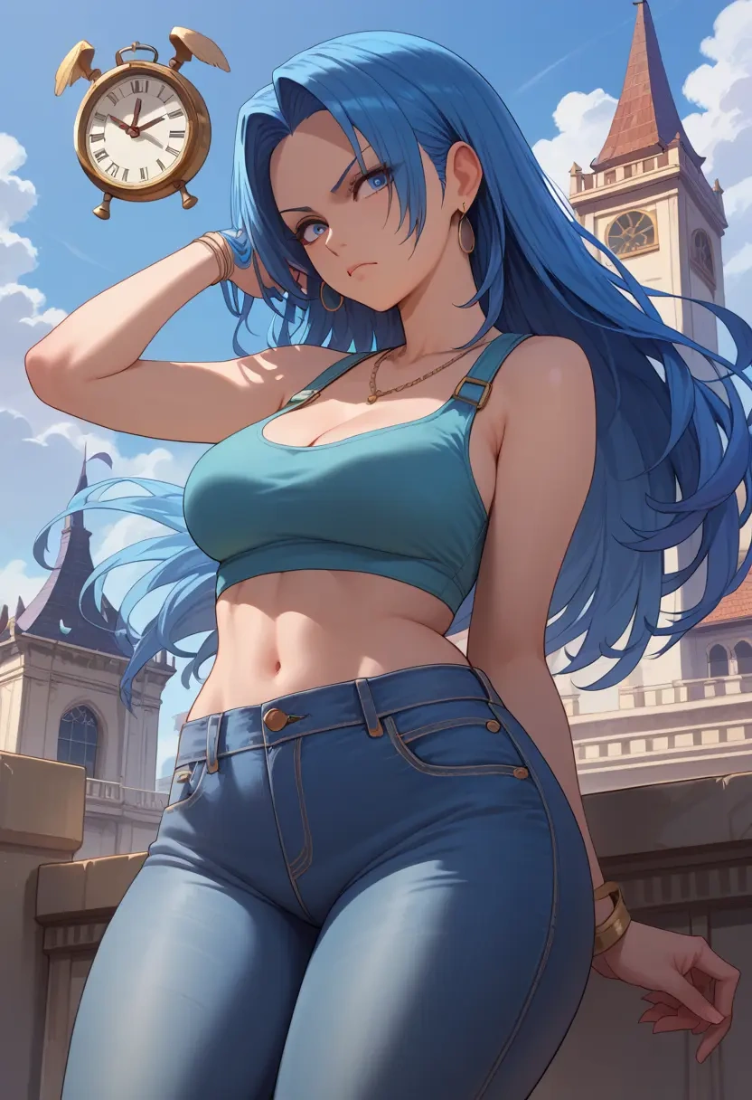 the_king_of_fighters,leona_heidern,crop top  - 