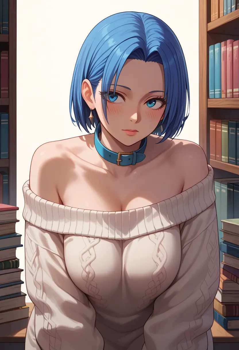 the_king_of_fighters,leona_heidern,sweater,off-shoulder,collar  - 