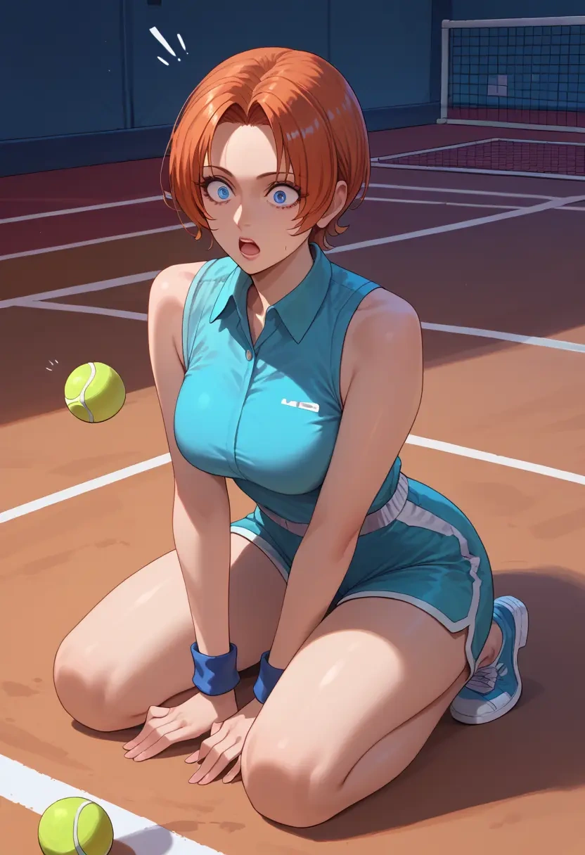 the_king_of_fighters,leona_heidern,tennis polo,skort  - 