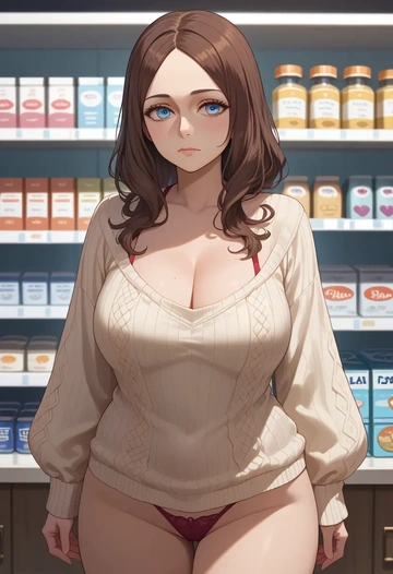 fate_(series),leonardo_da_vinci_(fate),thong,sweater,sexy  - AI generated anime art