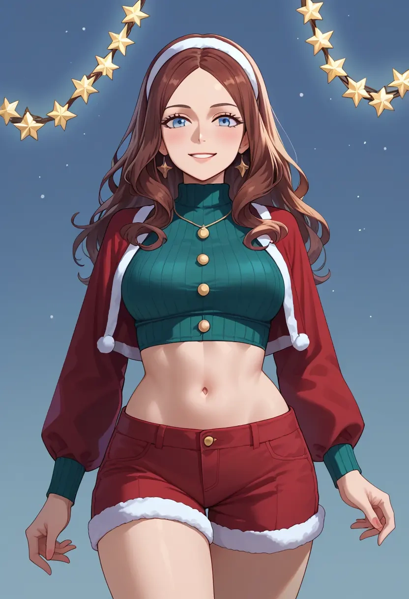 fate_(series),leonardo_da_vinci_(fate),Christmas,red velvet shorts  - 