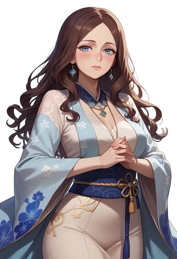 fate_(series),leonardo_da_vinci_(fate),kimono,silk,wide-leg trousers  - AI generated anime art