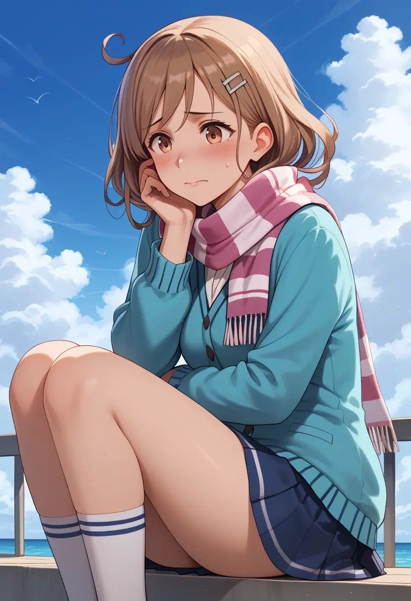 kantai_collection,libeccio_(kancolle),spring,student uniform,cardigan  - 