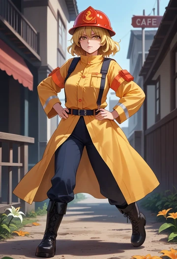 touhou,lily_white,firefighter  - AI generated anime art