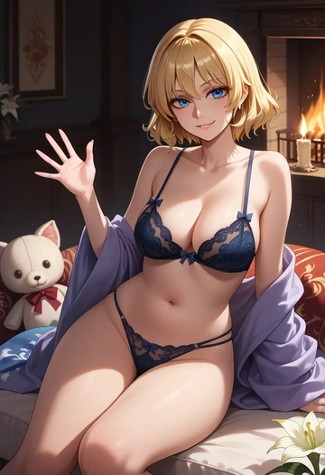 touhou,lily_white,lingerie  - AI generated anime art