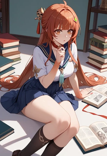 star rail,lingsha,sailor, uniform  - AI generated anime art