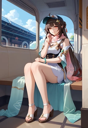 star rail,lingsha,spring,elegant woman,bodycon dress  - AI generated anime art