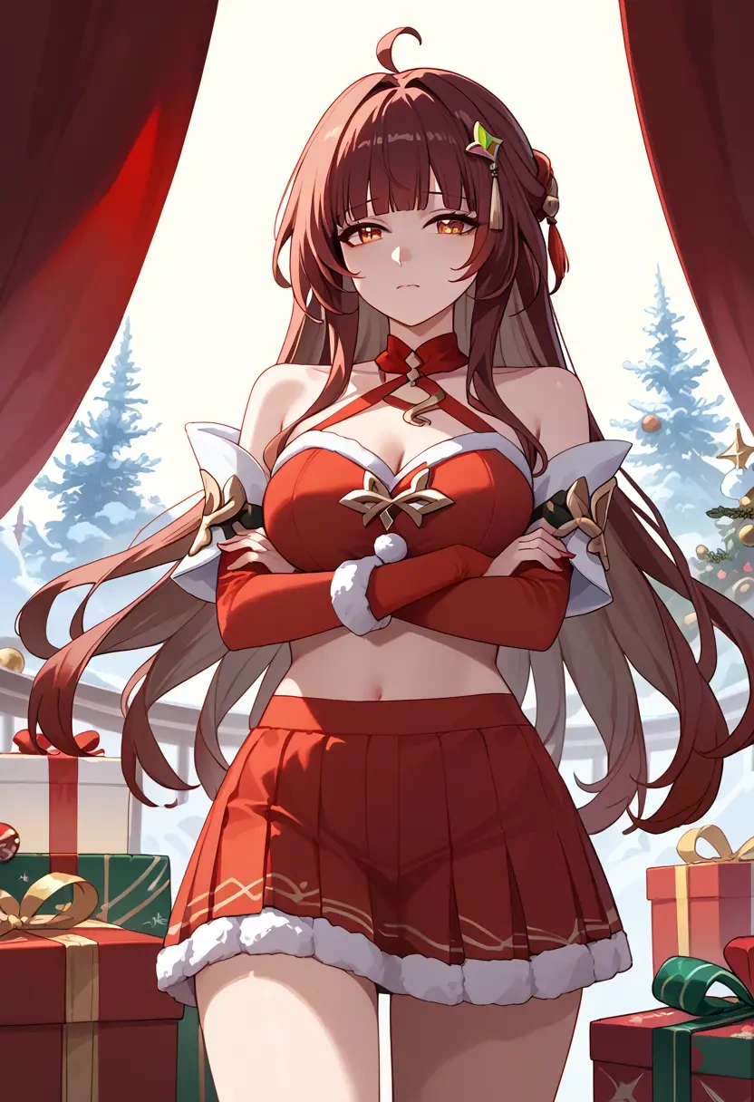 star rail,lingsha,Christmas,skirt  - 