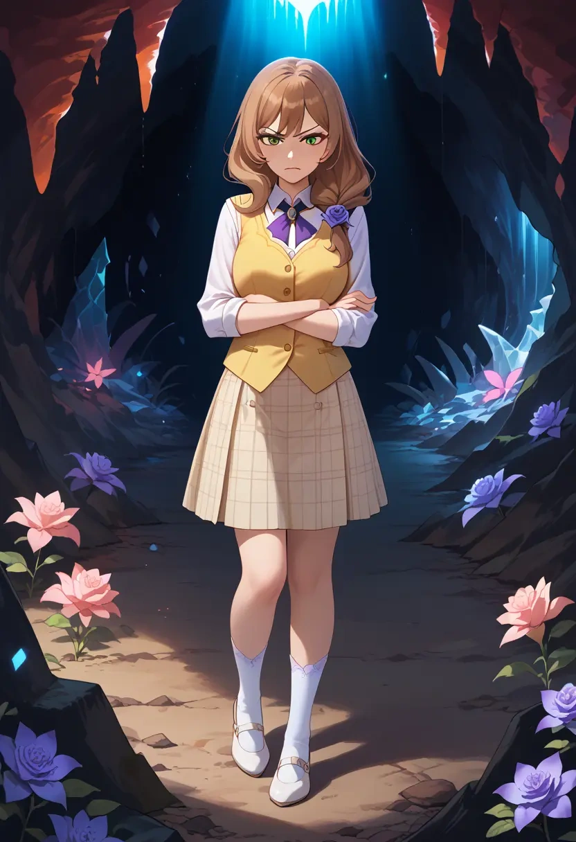 genshin impact,lisa_(genshin_impact),spring,student uniform,vest  - 