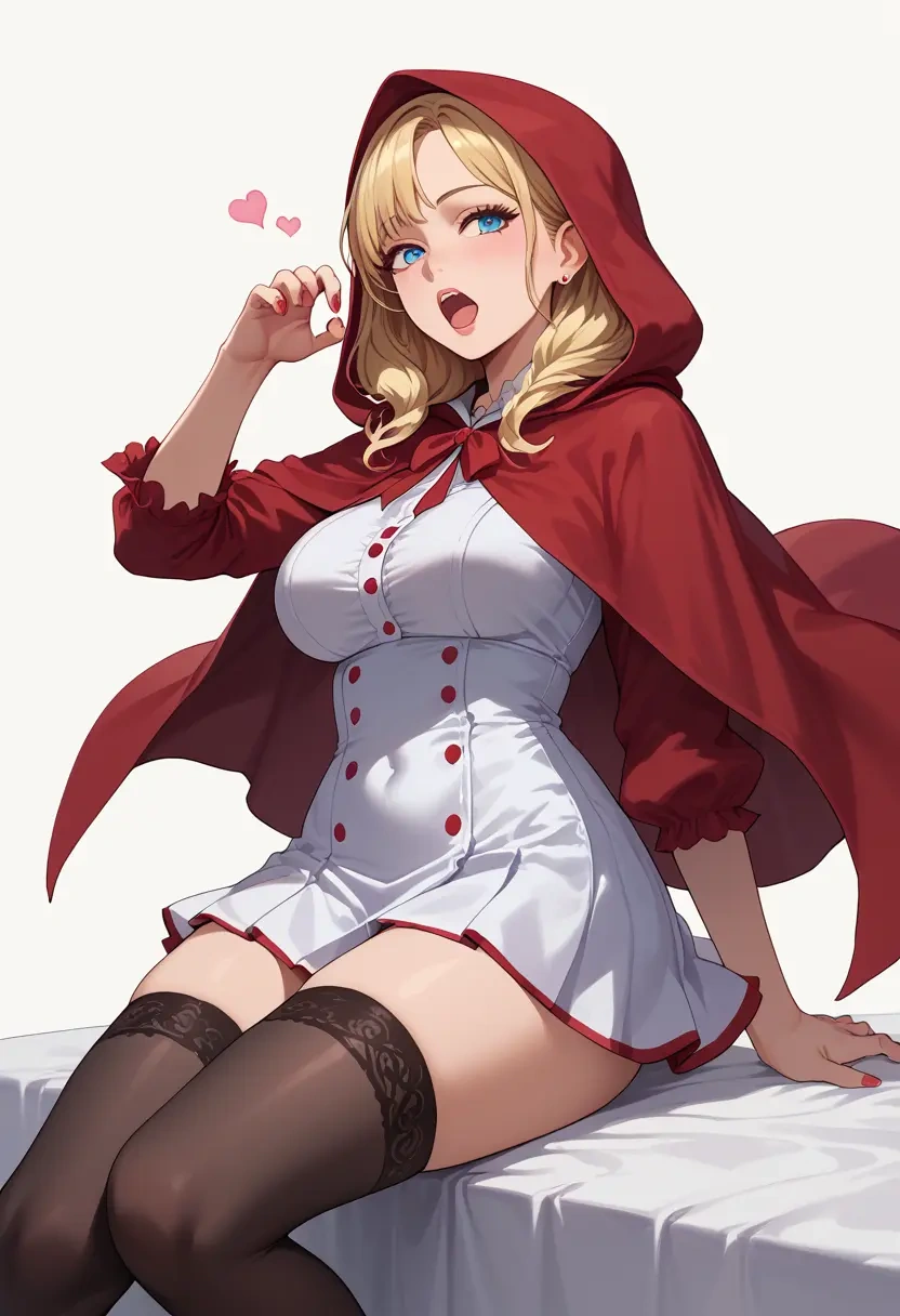 little_red_riding_hood,little_red_riding_hood_(grimm),nurse pantyhose,mini skirt, sexy  - 