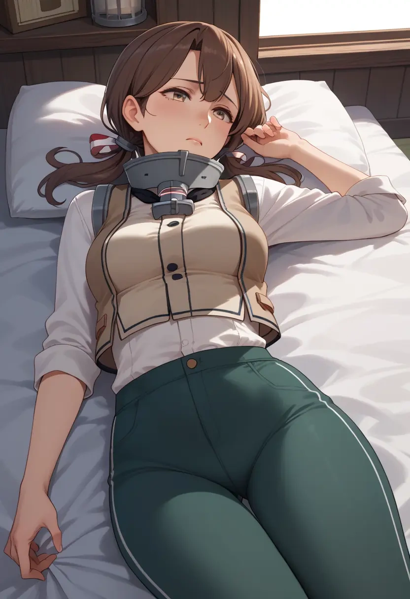 kantai_collection,littorio_(kancolle),vest,quilted,jogger pants  - 