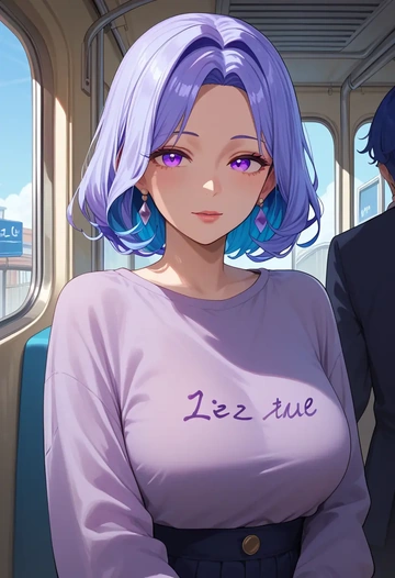 nijisanji,lize_helesta,pajamas  - AI generated anime art