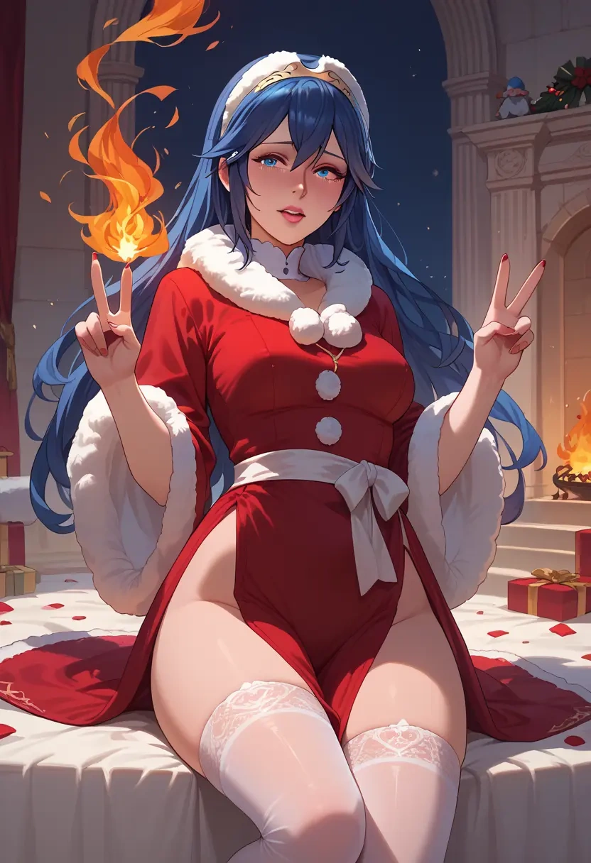 fire_emblem,lucina_(fire_emblem),Christmas,sexy, stockings,  - 