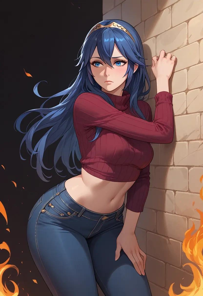 fire_emblem,lucina_(fire_emblem),crop top  - 