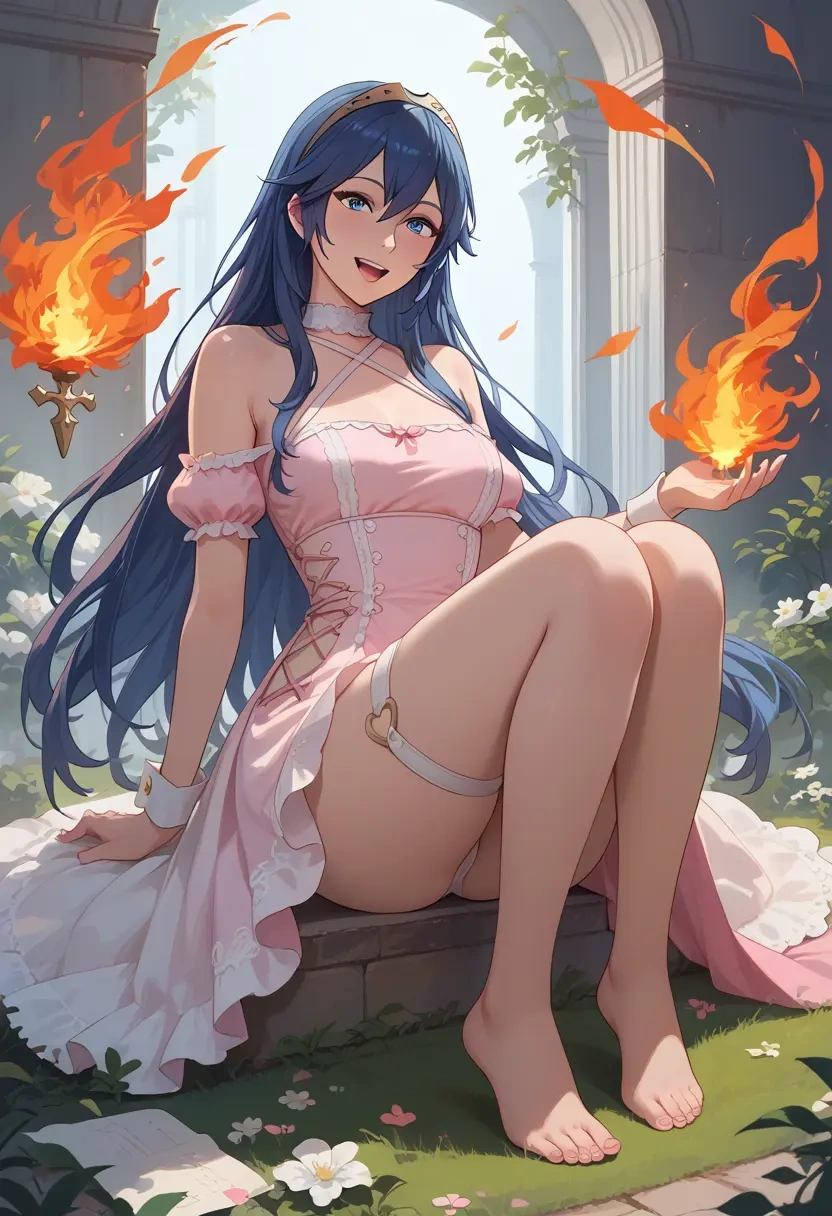 fire_emblem,lucina_(fire_emblem),silk slip dress  - 