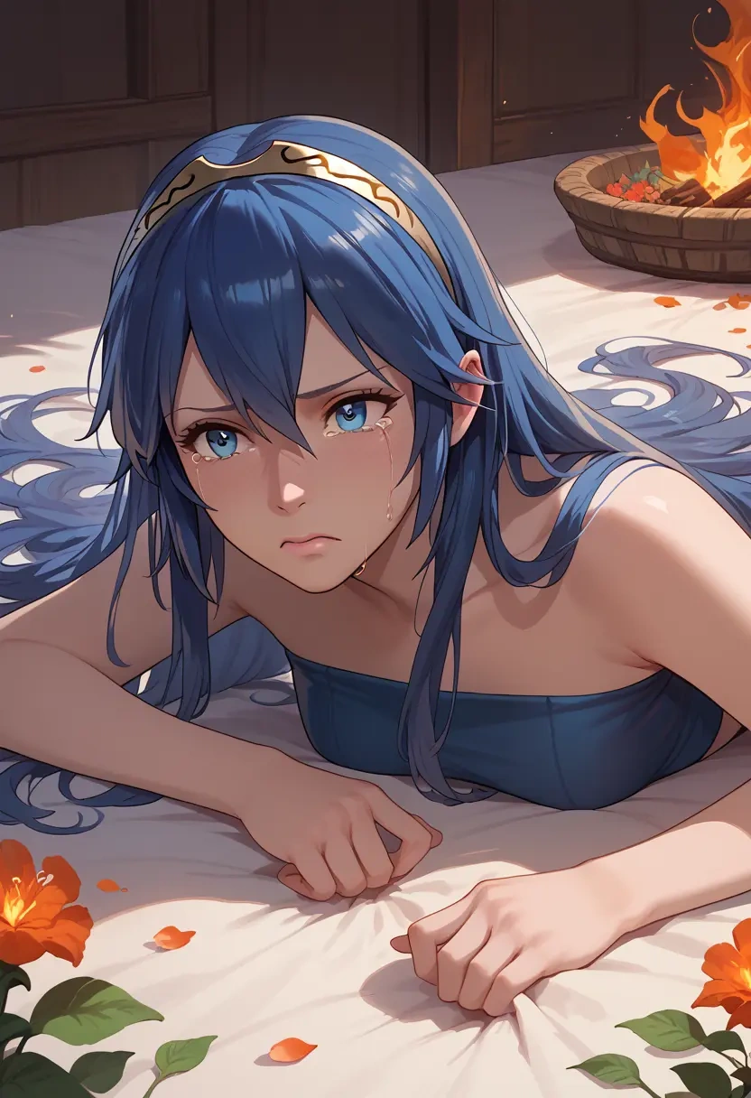 fire_emblem,lucina_(fire_emblem),tube top,jogger shorts  - 