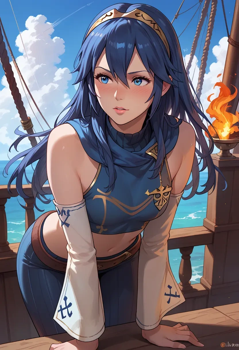 fire_emblem,lucina_(fire_emblem),crop top,athletic shorts  - 