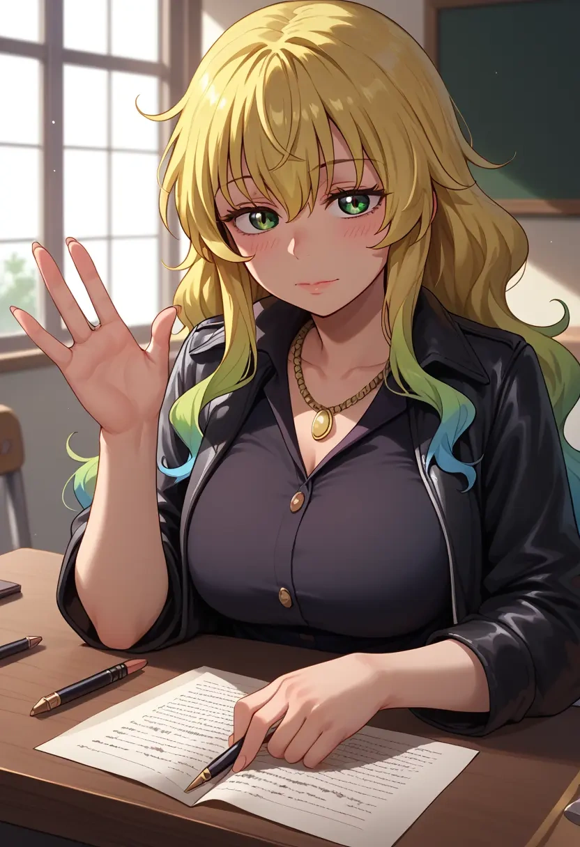 kobayashi-san_chi_no_maidragon,lucoa_(maidragon),detective  - 