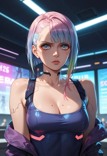 cyberpunk_(series),lucy_(cyberpunk),athletic  - AI generated anime art