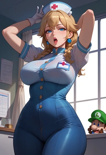 mario_(series),luigi,nurse  - AI generated anime art