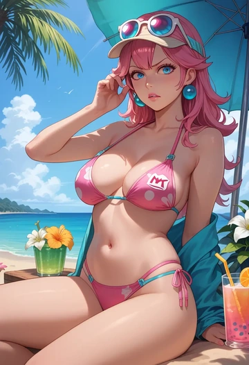 mario_(series),luigi,bikini  - AI generated anime art