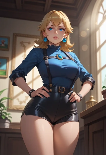 mario_(series),luigi,leather,shorts  - AI generated anime art