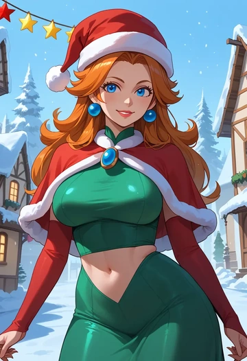 mario_(series),luigi,Christmas,dress  - AI generated anime art