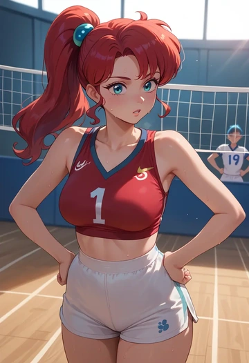 urusei_yatsura,lum,volleyball uniform  - AI generated anime art