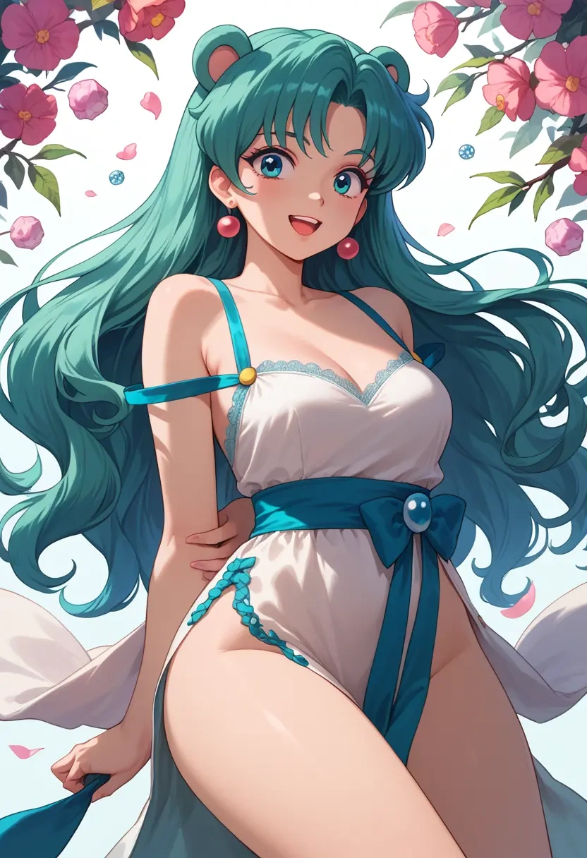 urusei_yatsura,lum,silk slip dress  - 