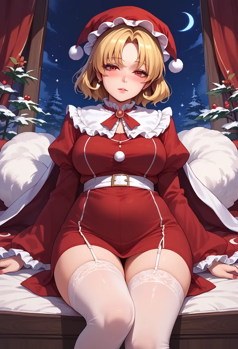 touhou,luna_child,Christmas,sexy, stockings,  - 