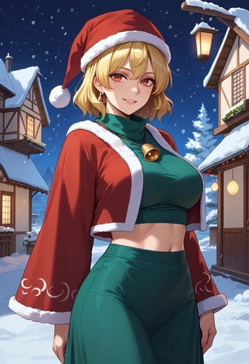 touhou,luna_child,Christmas,dress  - AI generated anime art