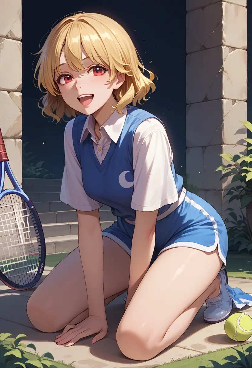 touhou,luna_child,tennis polo,skort  - 