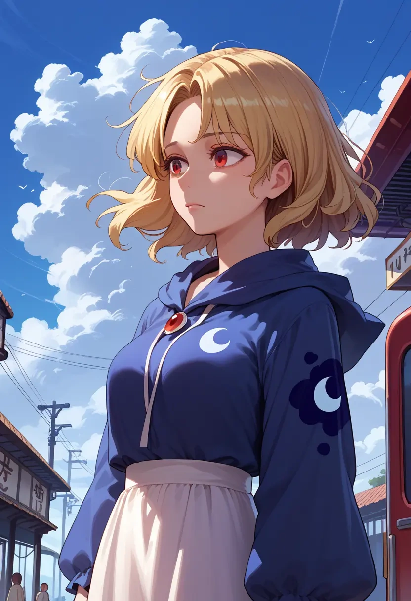 touhou,luna_child,crop windbreaker,shorts  - 