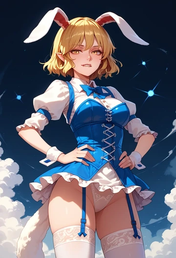 touhou,lunasa_prismriver,bunny girl  - AI generated anime art