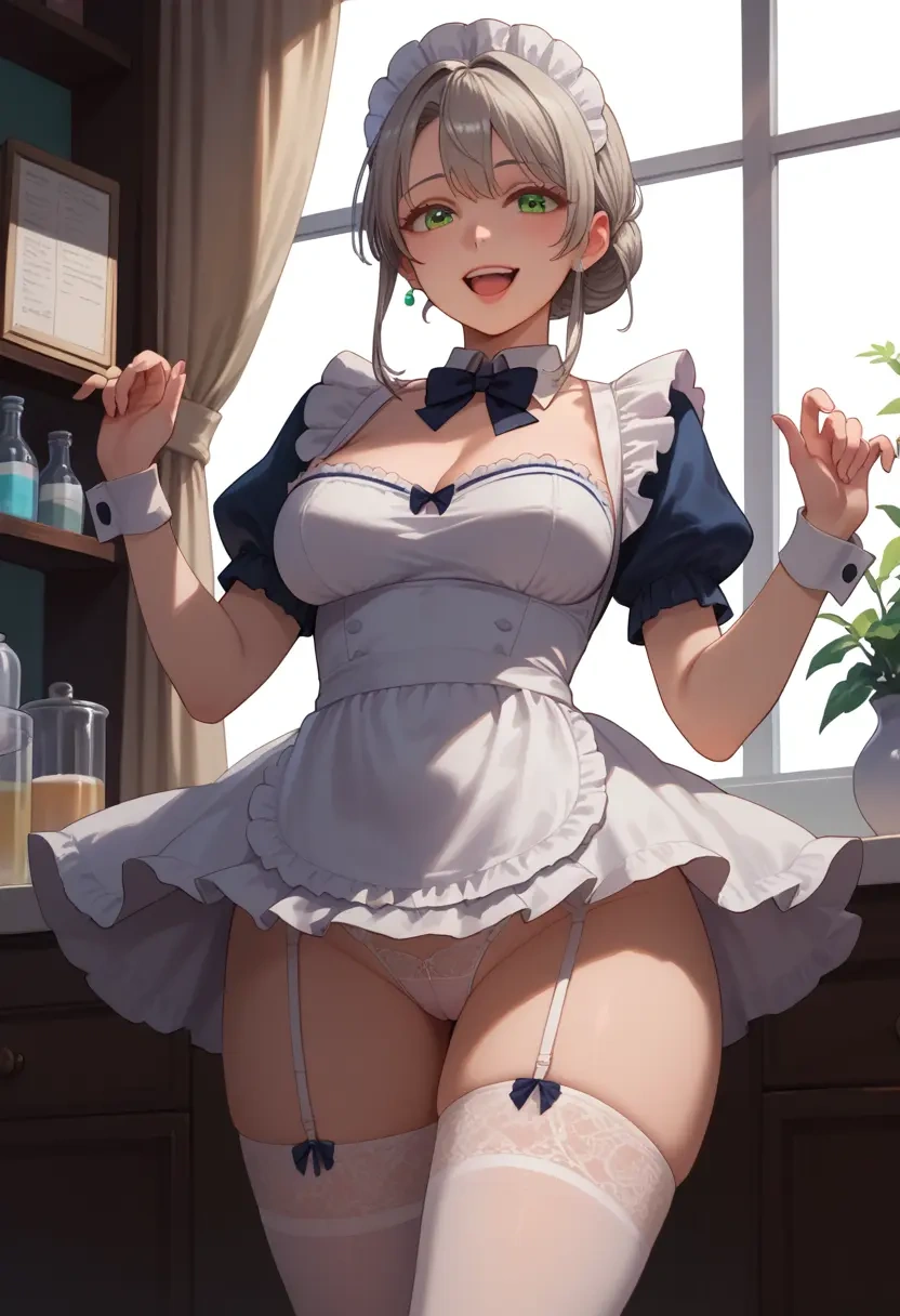 luo_xiaohei_zhanji,luo_xiaohei,maid, sexy, stockings,panties  - 