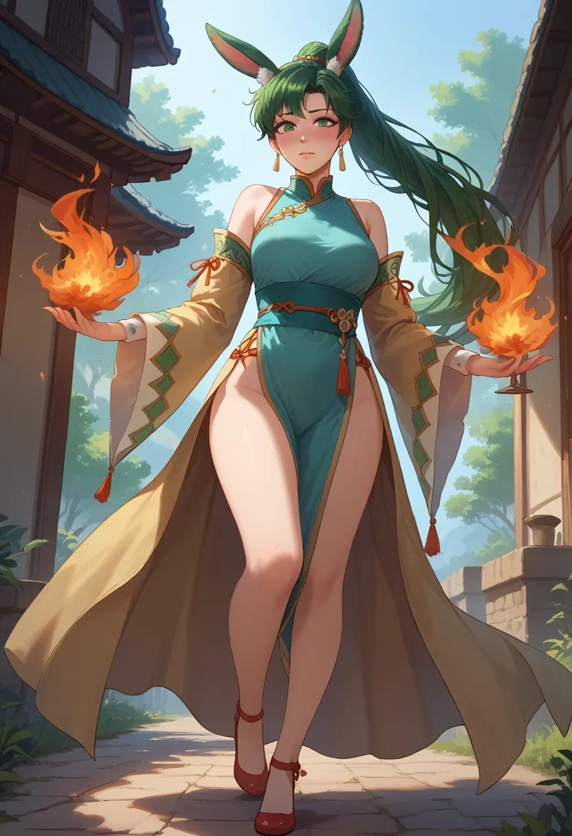 fire_emblem,lyn_(fire_emblem),bunny girl  - 