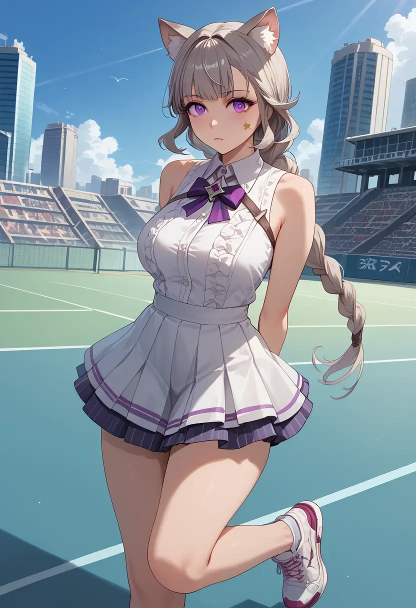 genshin impact,lynette,tennis skirt  - 