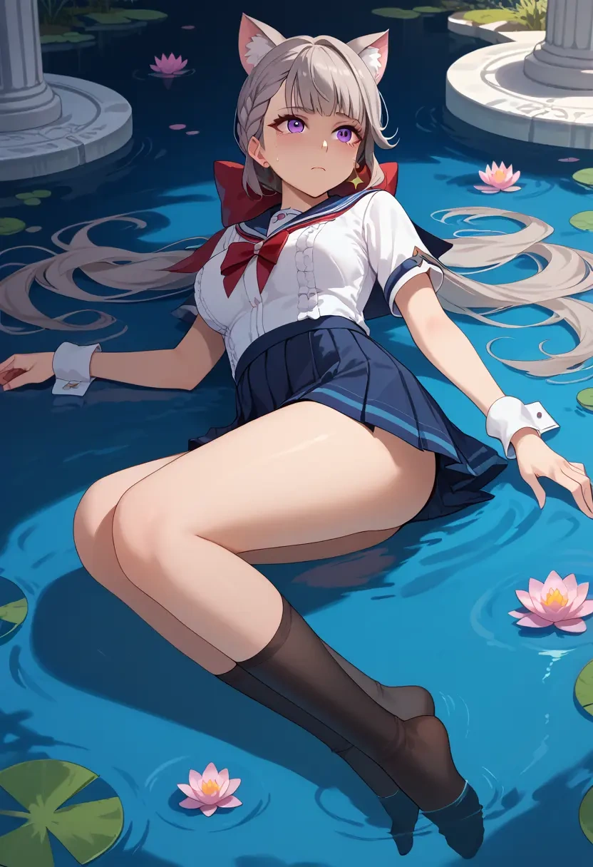 genshin impact,lynette,sailor, uniform  - 