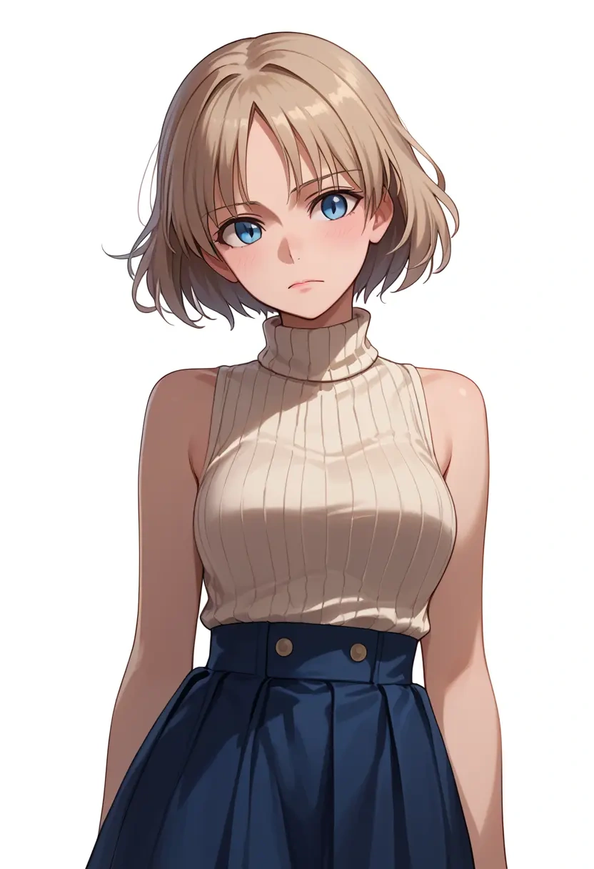 world_witches_series,lynette_bishop,turtleneck,knit,maxi skirt  - 