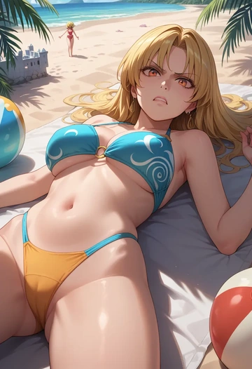 touhou,lyrica_prismriver,bikini  - AI generated anime art