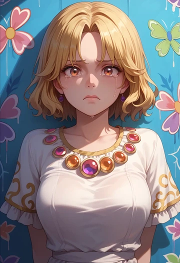 touhou,lyrica_prismriver,silk graffiti shirt,dolphin shorts  - AI generated anime art