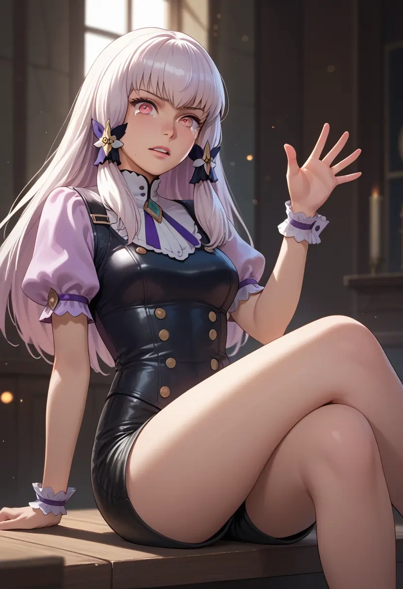 fire_emblem,lysithea_von_ordelia,leather,shorts  - 