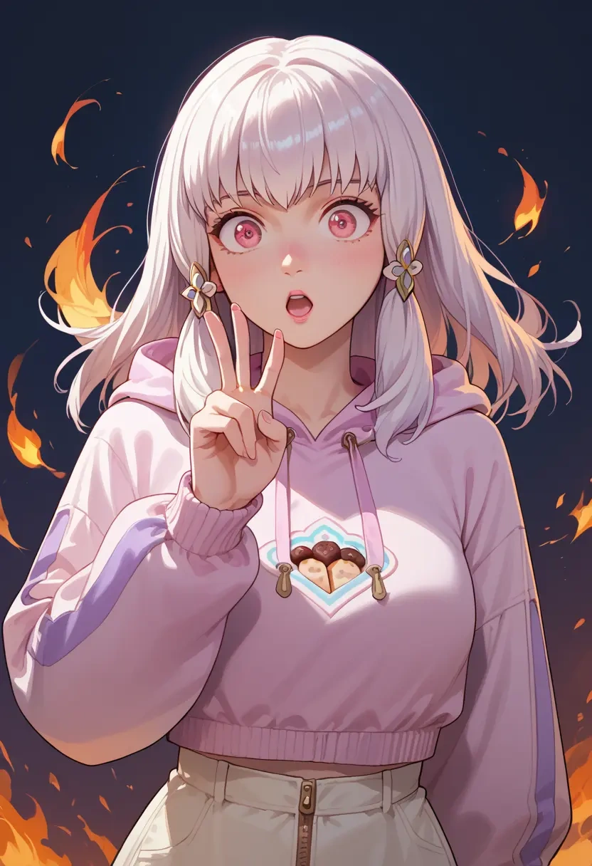 fire_emblem,lysithea_von_ordelia,crop hoodie,shorts  - 