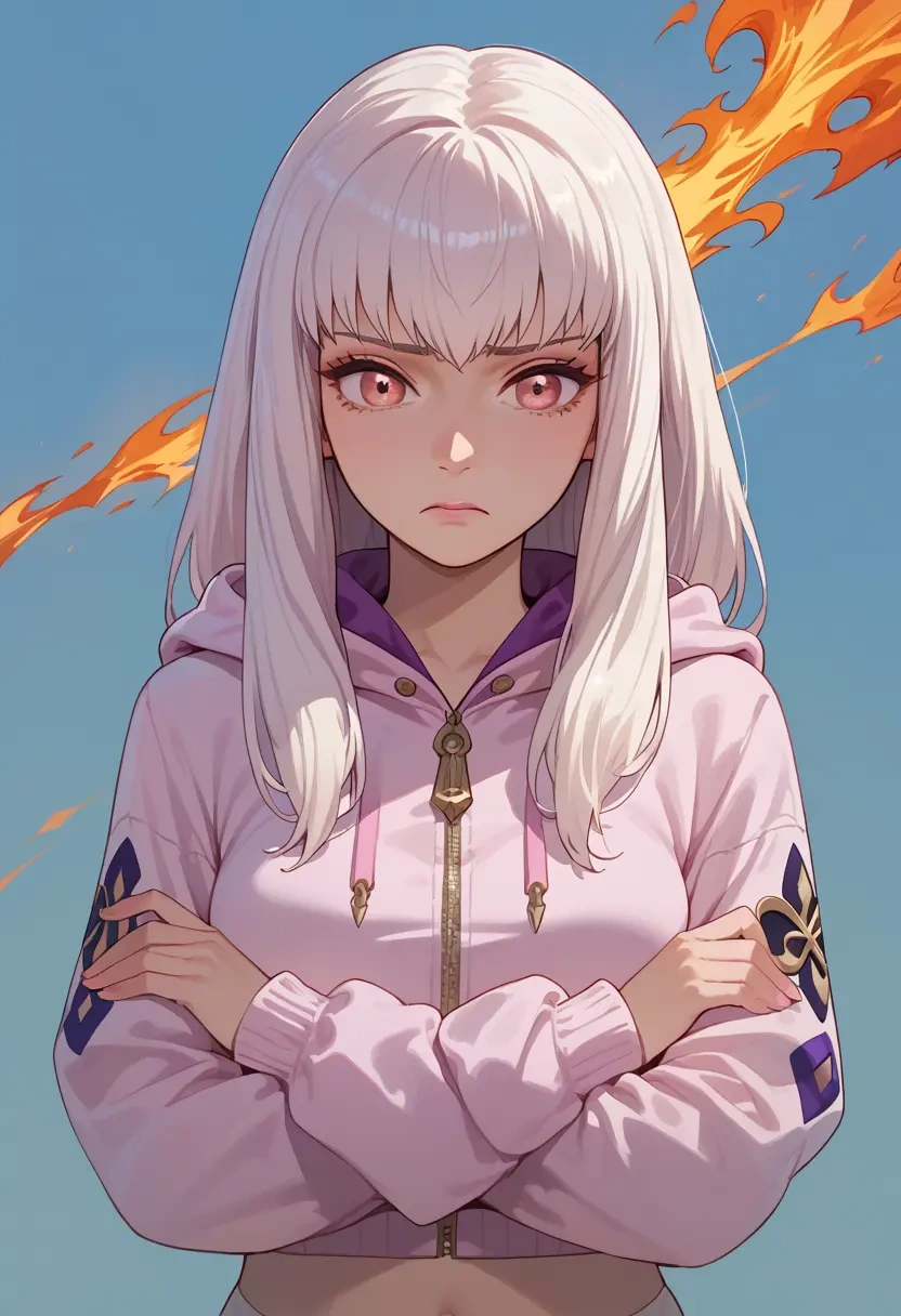 fire_emblem,lysithea_von_ordelia,crop hoodie,shorts  - 