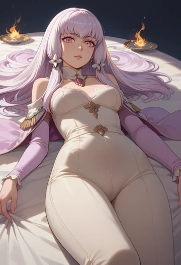 fire_emblem,lysithea_von_ordelia,pants,wide-leg,strappy top  - AI generated anime art